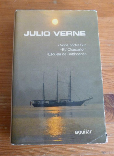 Portada del libro de JULIO VERNE. OBRAS ESCOGIDAS ED. AGUILAR VOL VII. 1978 1040 PAG