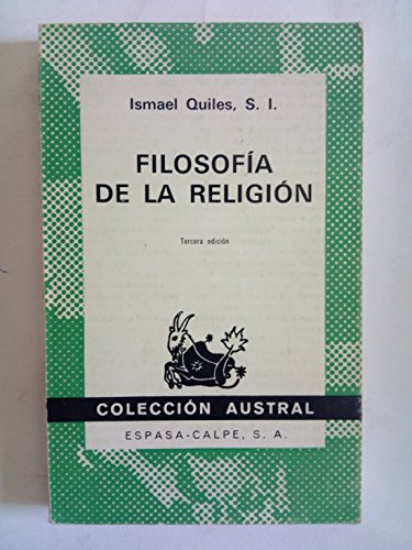 Portada del libro de Filosofía de la religión