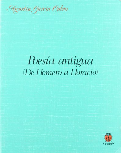 Portada del libro de Poesía antigua