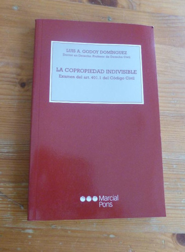 Portada del libro de La Copropiedad Indivisible