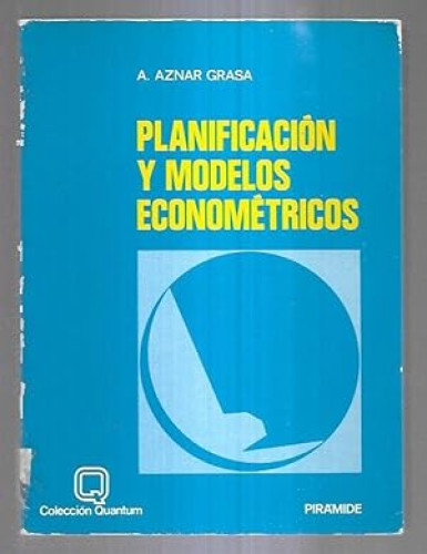 Portada del libro de Planificación y modelos econométricos
