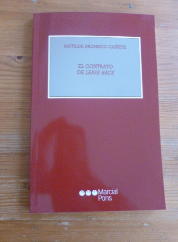 Portada del libro de CONTRATO DE LEASE-BACK, EL