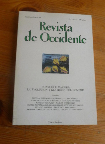 Portada del libro de REVISTA DE OCCIDENTE. EXTRAORDINARIO IV. Nº 18-19- CHARLES. EL ORIGEN DEL HOMBRE. 234 pp