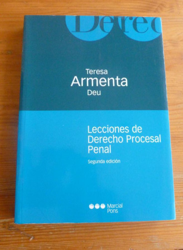 Portada del libro de Lecciones de Derecho procesal penal (Manuales universitarios)