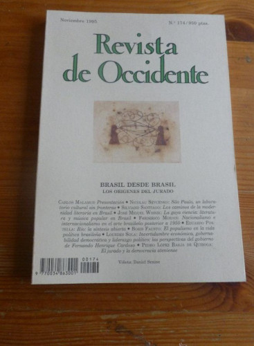 Portada del libro de REVISTA DE OCCIDENTE. NOVIEMBRE 1995. Nº 174. BRASIL DESDE BRASIL. 152 pp