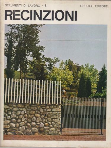 Portada del libro de RECINZIONI PRIMA EDIZIONE MAGNANI FRANCO GORLICH 1971 STRUMENTI DI LAVORO