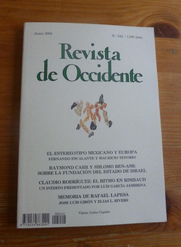Portada del libro de REVISTA DE OCCIDENTE. JUNIO 2001 Nº 242 EL ESTEREOTIPO MEXICANO Y EUROPA. 156 pp