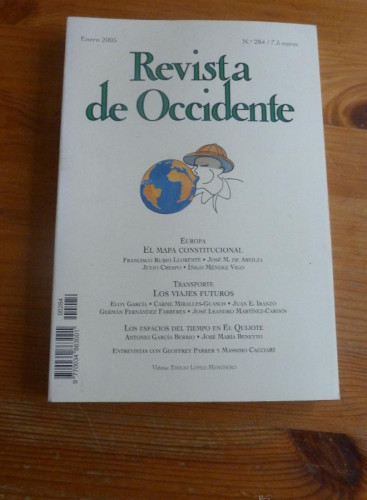 Portada del libro de REVISTA DE OCCIDENTE. ENERO 2005. Nº 284. EUROPA. EL MAPA CONSTITUCIONAL. 236 PAG