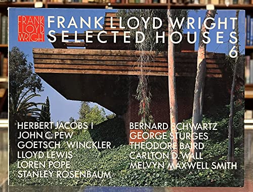Portada del libro de Frank Lloyd Wright Selected Houses No. 6 (English and Japanese Edition)
