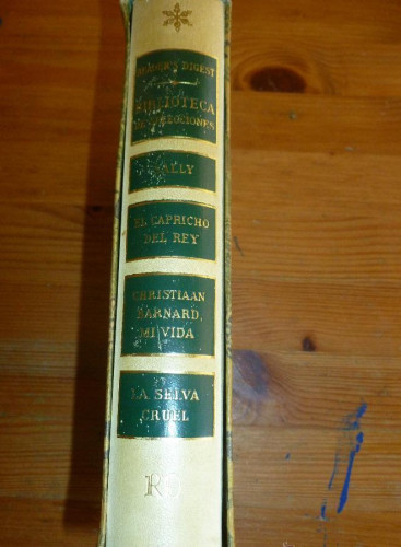 Portada del libro de E.V. CUNNINGHAM. NORAH LOFTS.CRISTIAAN BARNARD Y ALAN CAILLOU. READER'S DIGEST 486 pp