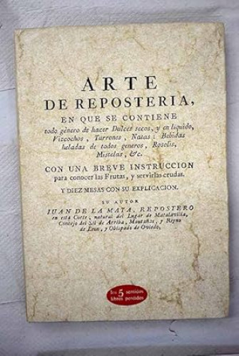Portada del libro de ARTE DE RESPOSTERÍA
