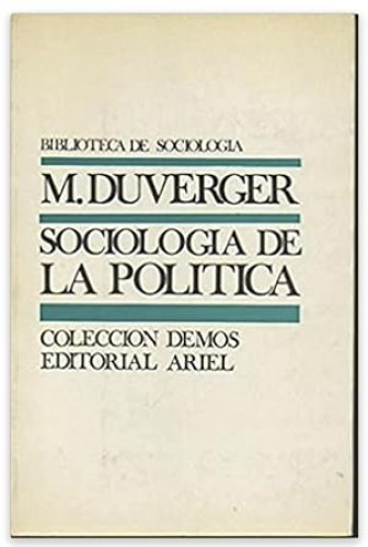 Portada del libro de Sociología de la política