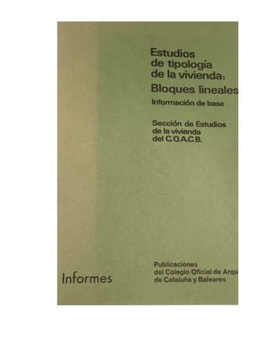 Portada del libro de ESTUDIOS DE TIPOLOGÍA DE LA VIVIENDA: BLOQUES LIENALES
