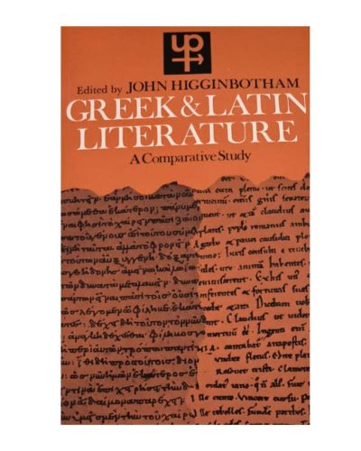 Portada del libro de Greek and Latin literature, a comparative study