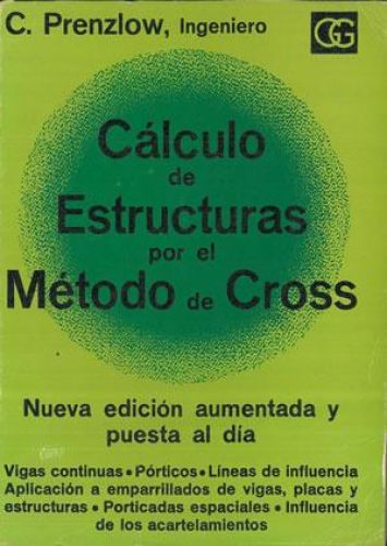 Portada del libro de Cálculo de estructuras por el método de Cross'