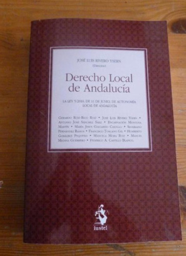 Portada del libro de Derecho local de Andalucía (Manuales (iustel))