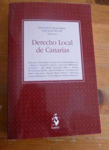 Portada del libro de DERECHO LOCAL DE CANARIAS