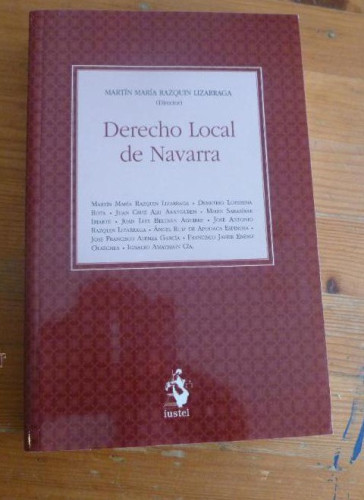 Portada del libro de Derecho Local De Navarra (Manuales (iustel))