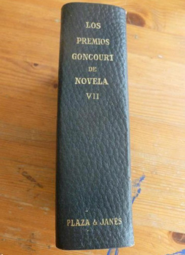 Portada del libro de LOS PREMIOS CONCOURT DE NOVELA.VOL V II.1969 1976 pp VER LISTADO AUTORES.