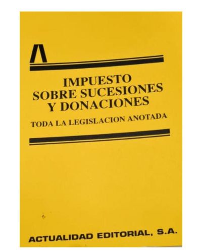 Portada del libro de Impuesto sobre sucesiones y donaciones