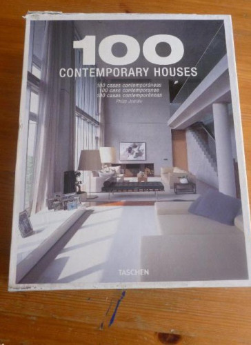 Portada del libro de 100 CONTEMPORARY HOUSES. PHILIP JODIDO. TASCHEN. 2 VOL. 680pp EN ESTUCHE