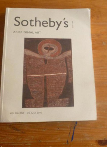 Portada del libro de SOTHEBY'S. ABORIGINAL ART. MELBOURNE AUSTRALIA 25 JULIO 2005 272 pp