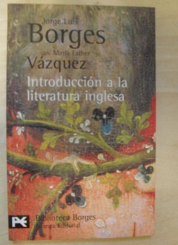 Portada del libro de Introducción a la literatura inglesa Borges, Jorge Luis Alianza Editorial. 2008 106pp