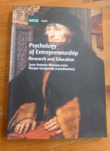 Portada del libro de PSYCHOLOGY OF ENTREPRENEURSHIP JUAN ANTONIO MORIANO. UNED. 2007 160pp