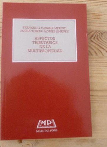 Portada del libro de Aspectos tributarios de la multipropiedad