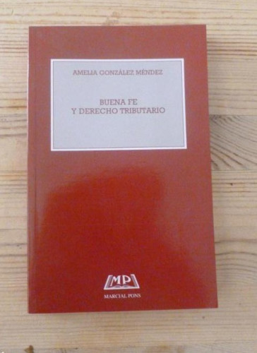 Portada del libro de BUENA FE Y DERECHO TRIBUTARIO