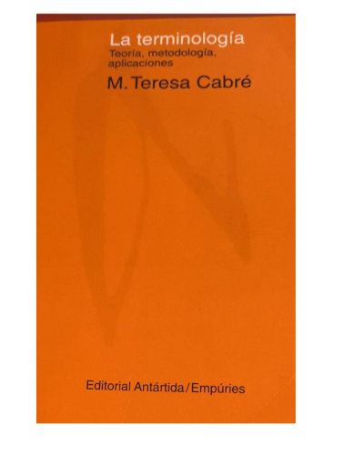 Portada del libro de La terminología