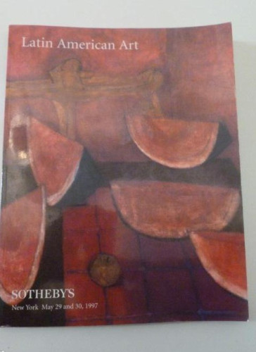 Portada del libro de LATIN AMERICAN ART. SOHTHEBY'S. N.YORK 1977 222 pp