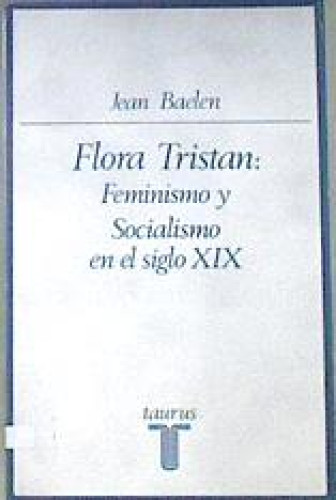Portada del libro de Flora Tristán: FEMINISMO Y SOCIALISMO EN EL SIGLO XIX