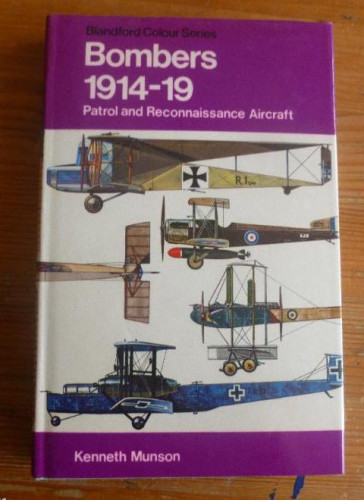 Portada del libro de BOMBERS 1914-19 MUNSON. BRANDFORD. 1977 184pp