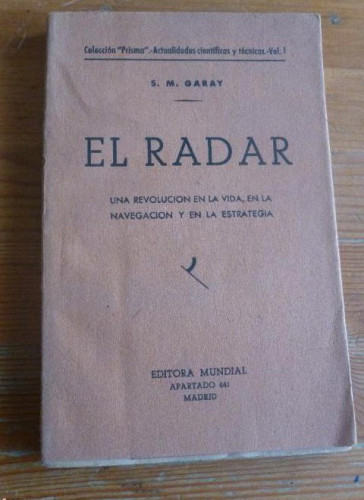 Portada del libro de EL RADAR. S.M. GARAY. EDITORA MUNDIAL. 124pp