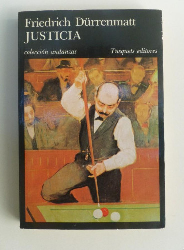 Portada del libro de Justicia - Friedrich Dürrenmatt. 214PP