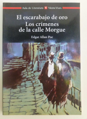 Portada del libro de El escarabajo de oro. Los crímenes de la calle Morgue - Edgar Allan Poe. 99PP