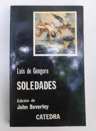 Portada del libro de Soledades - Luis de Góngora. 174PP