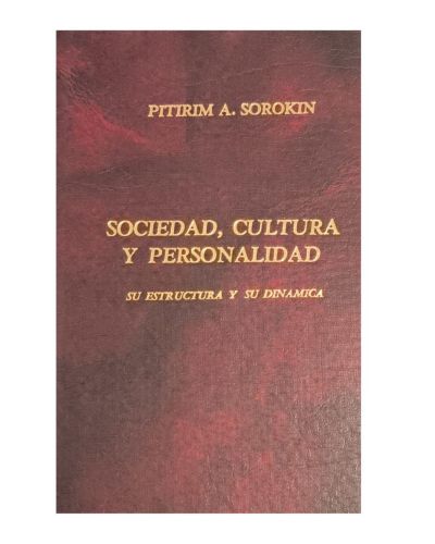 Portada del libro de Sociedad, cultura y personalidad