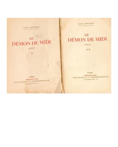 Portada del libro de Le démon de midi  TOMOS I Y II 