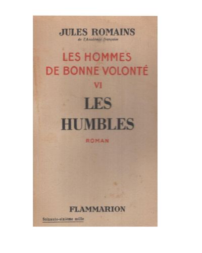 Portada del libro de Les hommes de bonne volonté. VI, Les humbles