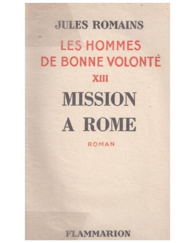Portada del libro de Mission à Rome (Les hommes de bonne volonté XIII) 