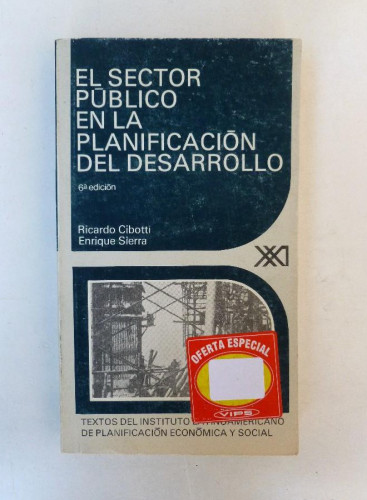 Portada del libro de El sector público en la planificación del desarrollo (Economía y demografía)