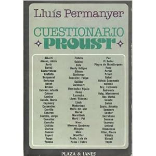 Portada del libro de Cuestionario Proust