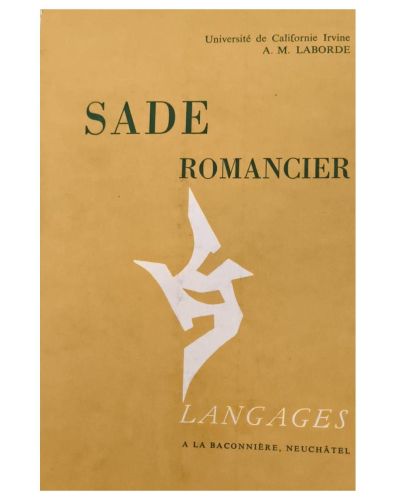 Portada del libro de SADE ROMANCIER