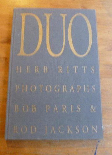 Portada del libro de DUO. HERBER RITTS. PHOTOGRAPHS BOB PARIS&ROD JACKSON. 1992 sin paginar