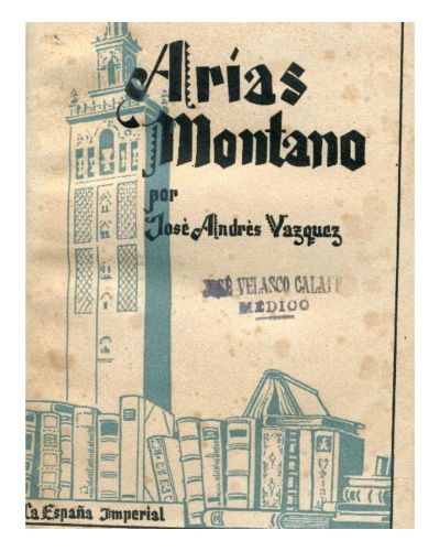 Portada del libro de Arias montano