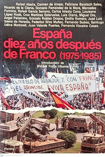 Portada del libro de España diez años después de Franco