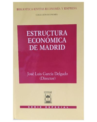 Portada del libro de Estructura económica de Madrid