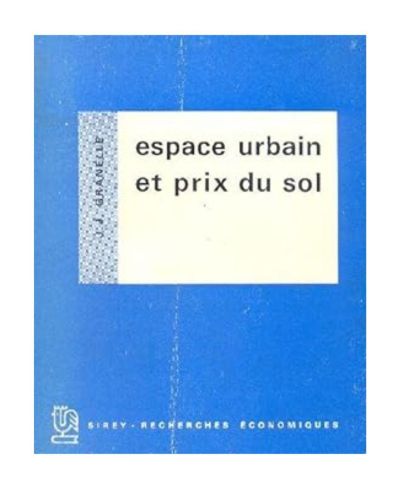 Portada del libro de Espace urbain et prix du sol.